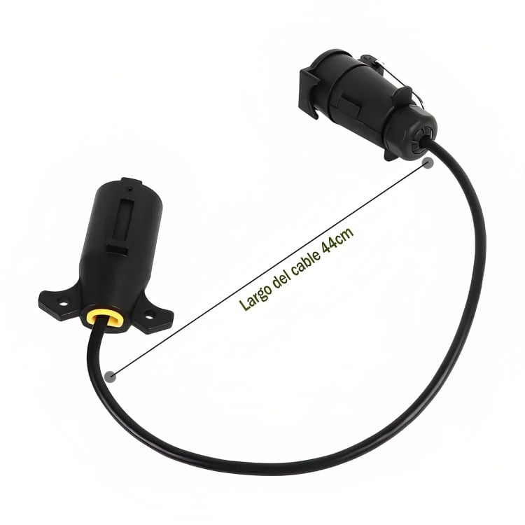 ADAPTADOR ENCHUFE VEHÍCULO AMERICANO REMOLQUE EUROPEO 7 PINES - 1