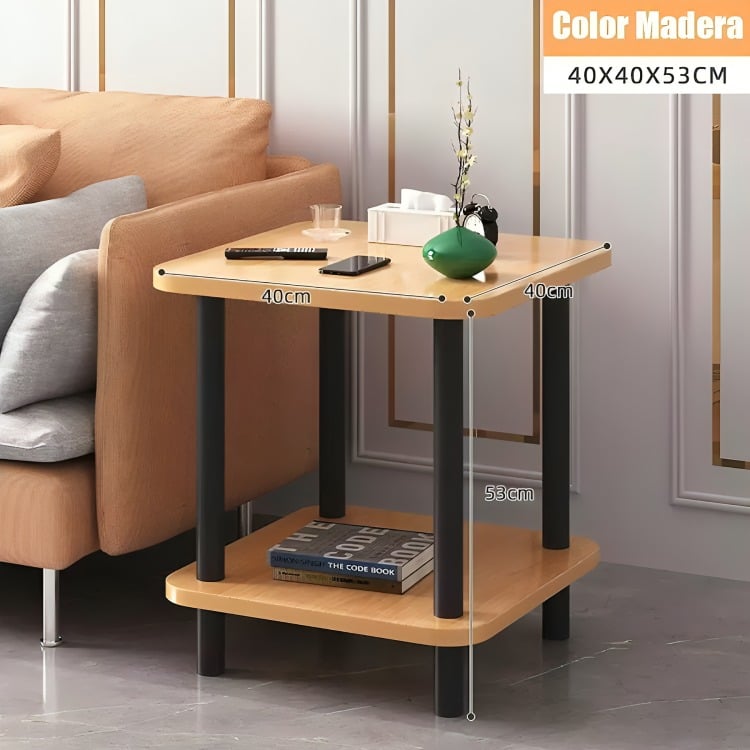 MESA DE CENTRO MINIMALISTA MADERA SALA DE ESTAR AUXILIA MESA - 5