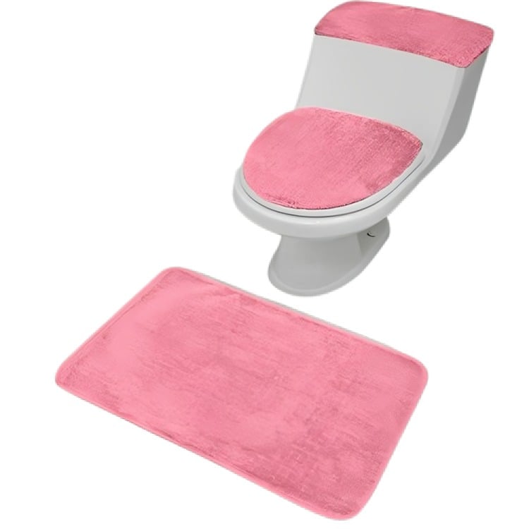 SET DE BAÑO 3 PIEZAS ROSADO – DORAL - 1