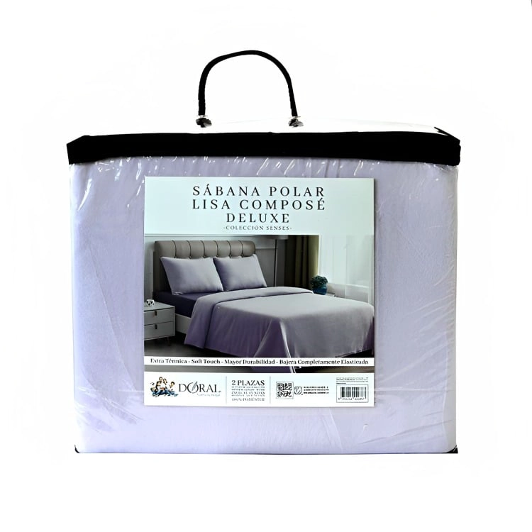 SÁBANAS POLAR COMPOSÉ 1.5 PLAZAS / BIEN COLOR AMARILLO – DORAL - 3