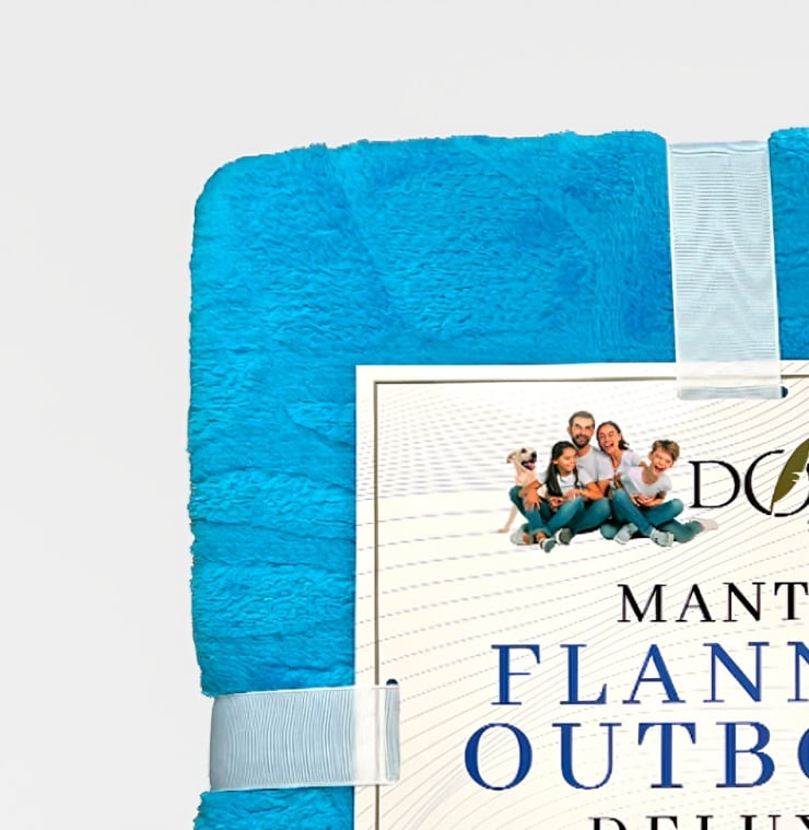 MANTA FLANNEL OUTBOSS DELUXE CALIPSO DORAL 127152 CM.