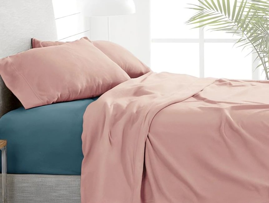 SÁBANAS POLAR LISA COMPOSÉ 2 PLAZAS / ROSADO-TURQUESA – DORAL - 2