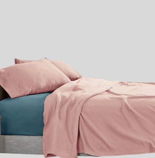 SÁBANAS POLAR LISA COMPOSÉ 2 PLAZAS / ROSADO-TURQUESA – DORAL - 3