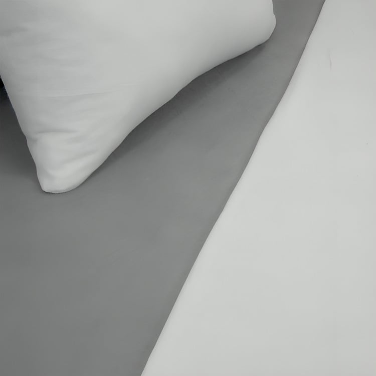 SÁBANAS POLAR COMPOSÉ 1.5 PLAZAS / BICOLOR GRIS – DORAL - 3