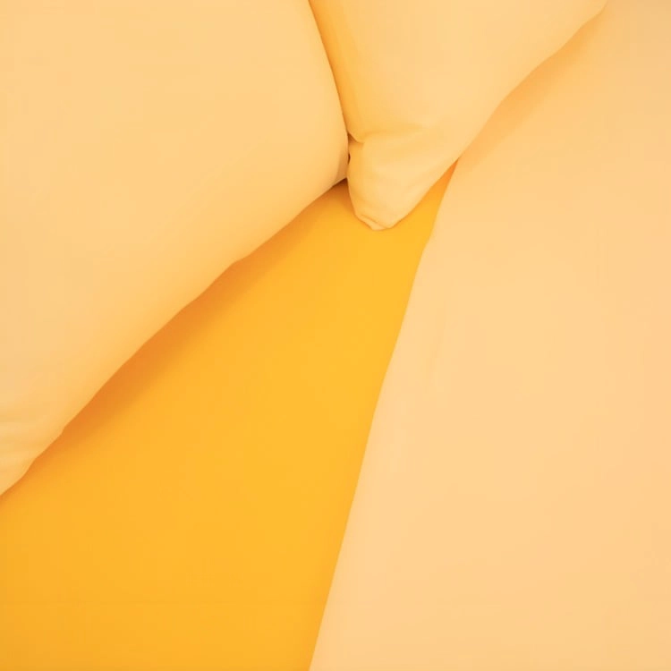 SABANAS POLAR LISA COMPOSE 2 PLAZAS / BIEN COLOR AMARILLO DORAL