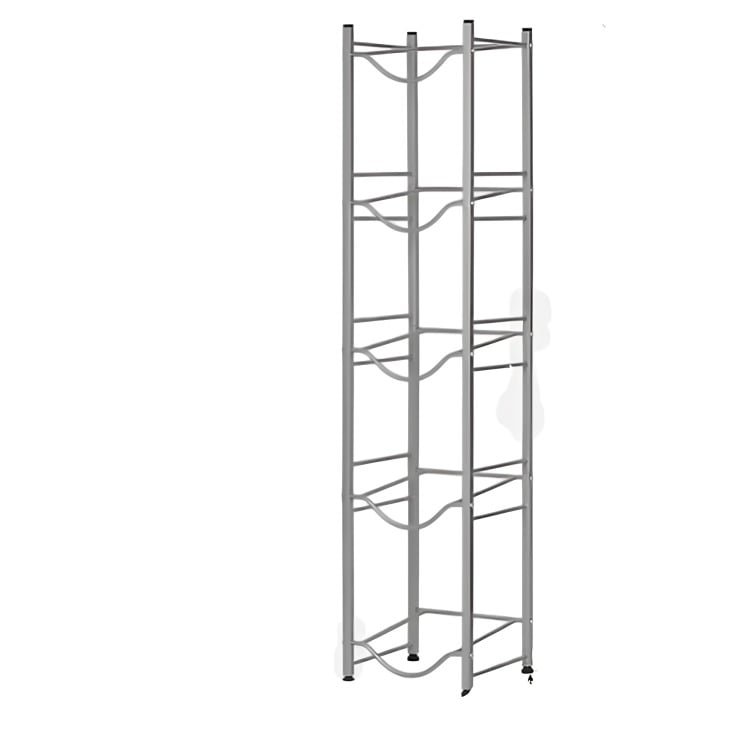 RACK ESTANTE ORGANIZADOR DE 5 BOTELLONES BIDONES AGUA 20 LTS EN COLOR NEGRO - 4