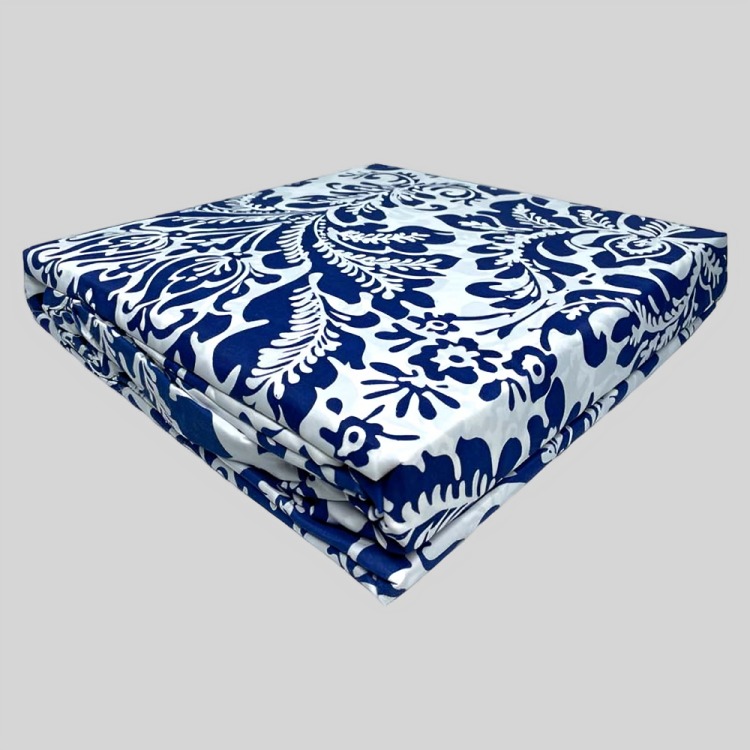 SÁBANAS MICRO PIEL DURAZNO 1.5 PLAZAS FLORAL AZUL - 3