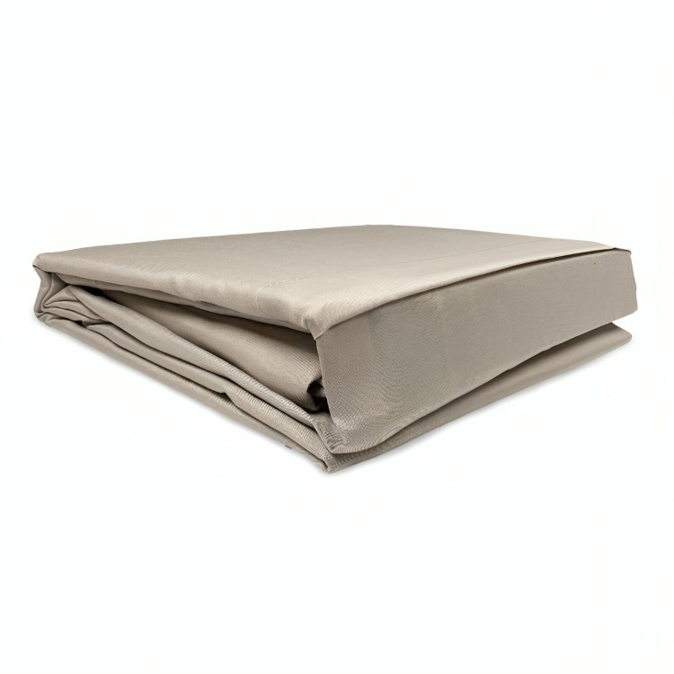 JUEGO DE SÁBANAS MARINA LISA 1.5 PLAZAS GRIS CLARO - 2