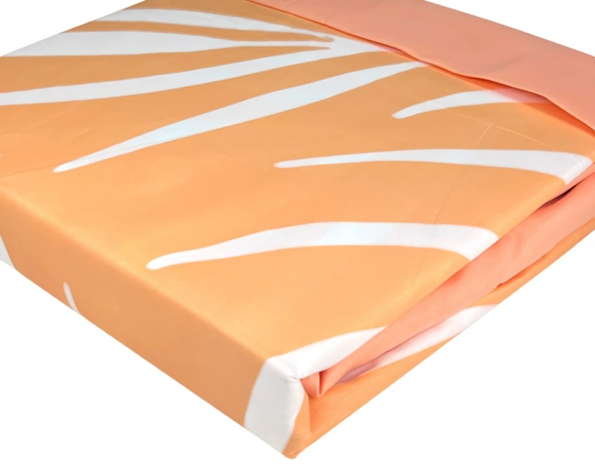 SÁBANAS ATERCIOPELADA COMPOSÉ 1.5 PLAZAS RAMAS CORAL Y EN COLOR BLANCO - 3