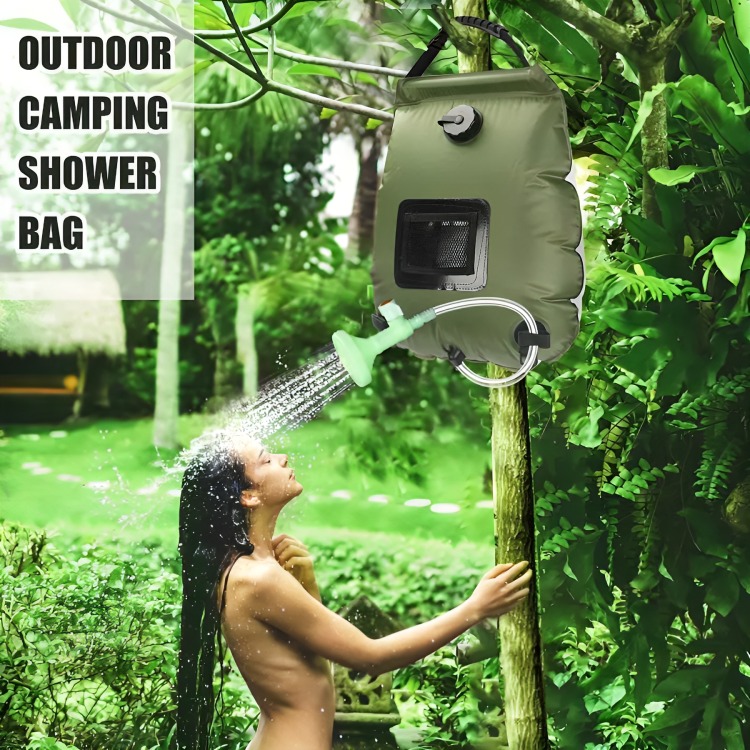 BOLSA DUCHA SOLAR PORTÁTIL CAMPING PLAYA AIRE LIBRE 20 LTRS - 3