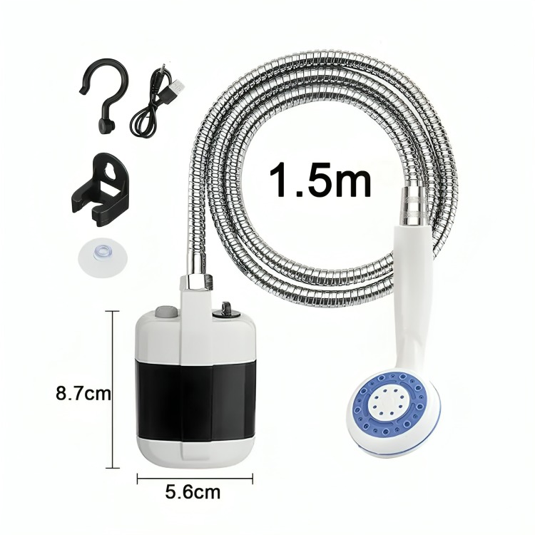DUCHA PORTÁTIL PARA CAMPING DUCHA RECARGABLE AL AIRE LIBRE - 4