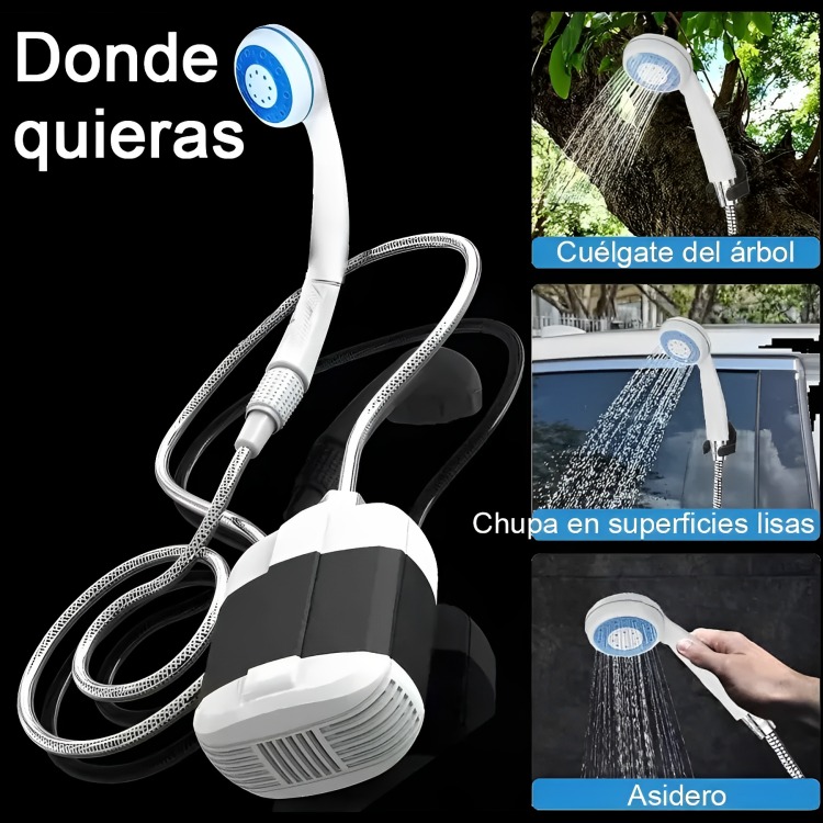 DUCHA PORTÁTIL PARA CAMPING DUCHA RECARGABLE AL AIRE LIBRE - 5