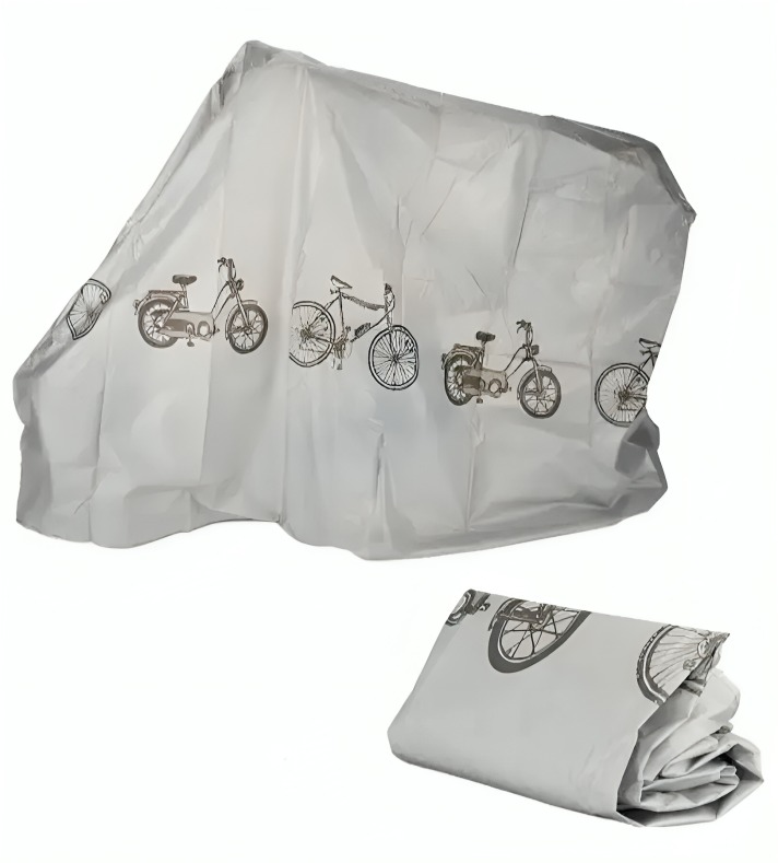 CARPA FUNDA LONA CUBRE MOTO BICICLETA CON DISEÑO - 3