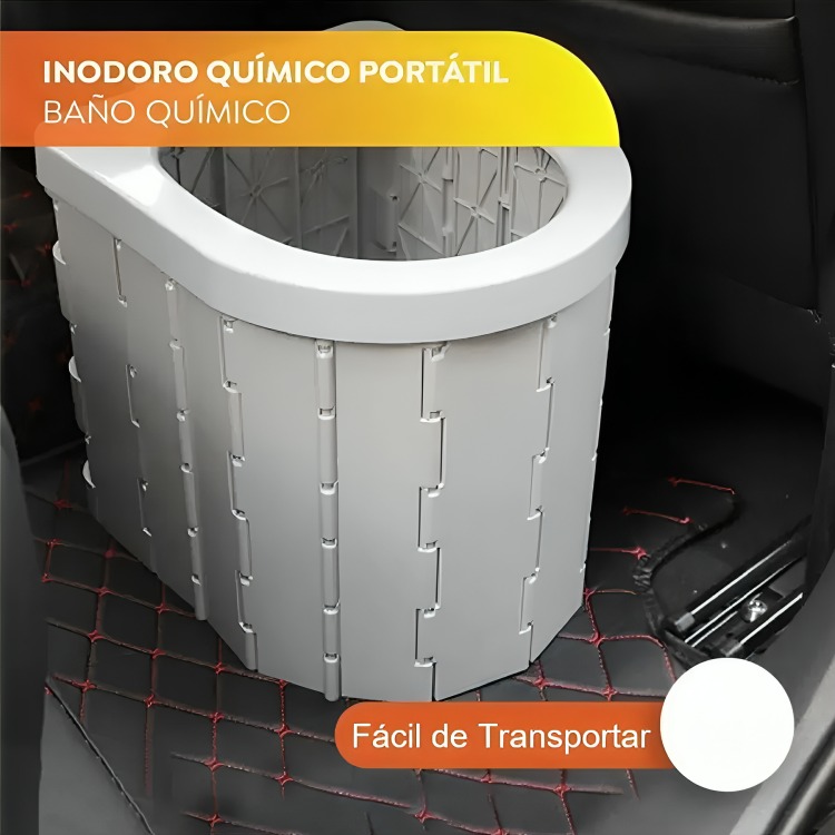 INODORO PORTÁTIL BAÑO PLEGABLE PARA CAMPING - 2