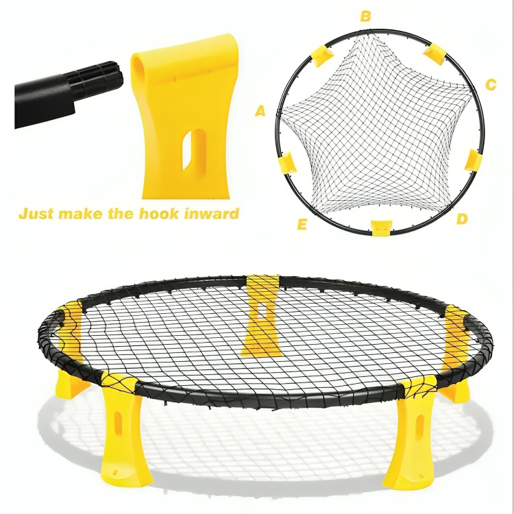 VOLEIBOL MINI JUEGO DE PLAYA PATIO TRASERO SPIKEBALL - 2