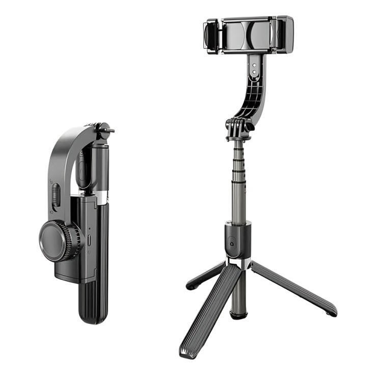 ESTABILIZADOR CELULAR GIMBAL L08 SELFIE STICK, TRIPODE/MANDO - 2
