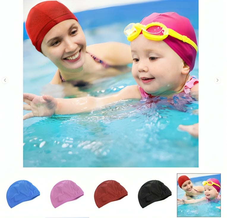 GORRO NATACIÓN UNISEX NAYLON LICRA PISCINA BAÑO ADULTO NIÑO - 4