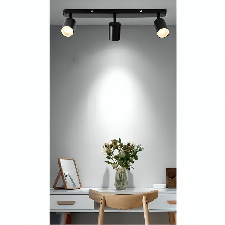 APLIQUE LAMPARA TRIPLE DIRIGIBLE CON AMPOLLETA DICROICA GU10 - 1