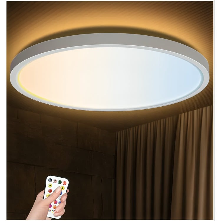 LÁMPARA PLAFON LED RGBWC 24W SOBREPUESTO - 1