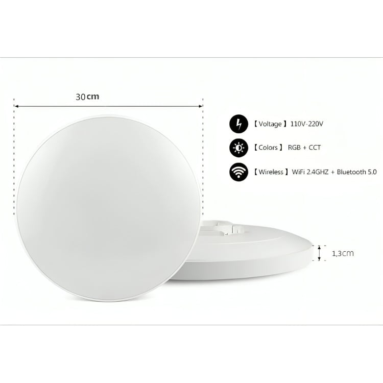 LÁMPARA PLAFON LED RGBWC 24W SOBREPUESTO - 2