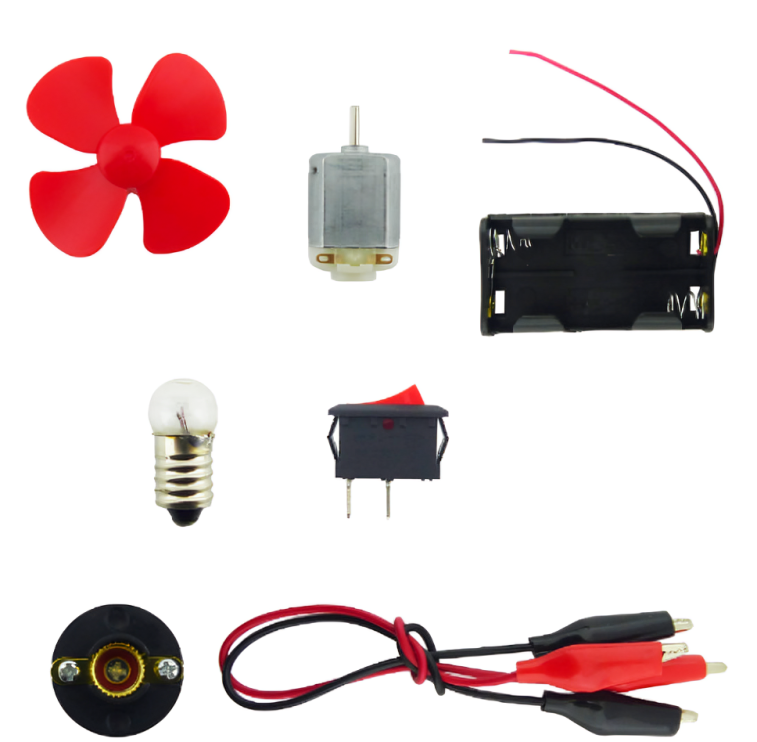 KIT ELÉCTRICO ESCOLAR 8 PCS EN ESTUCHE PVC - 2