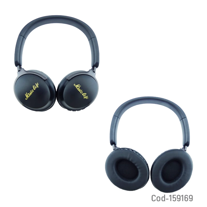 AUDÍFONO CINTILLO BT AKZ-22 EN COLOR NEGRO TF-FM - 2