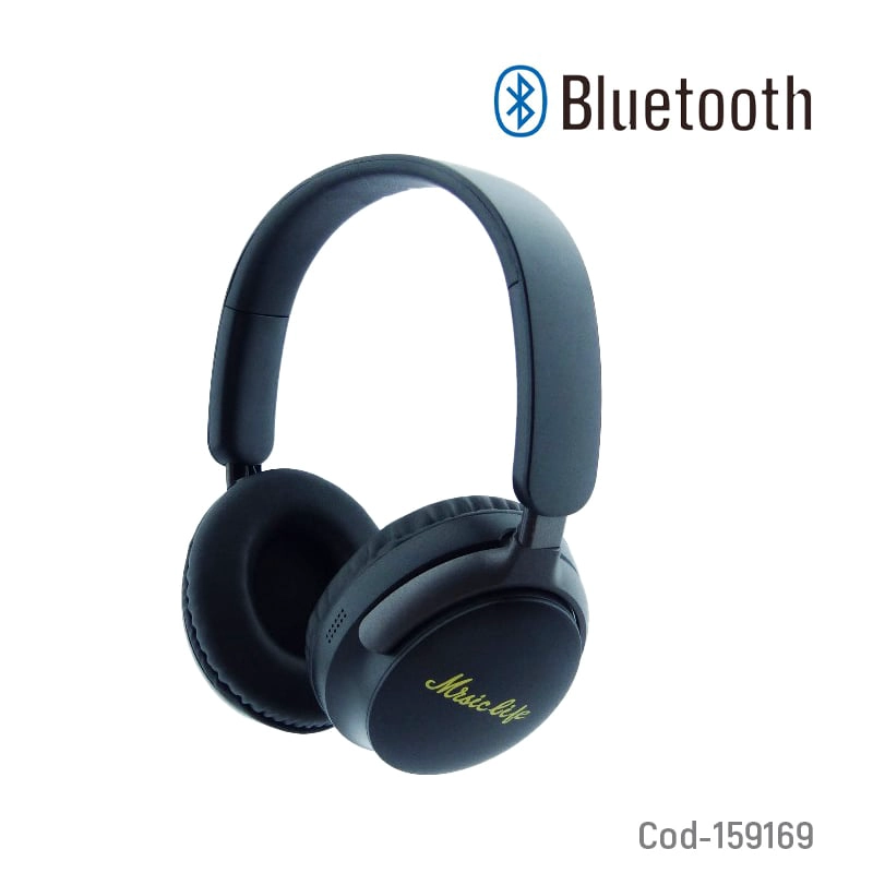 AUDÍFONO CINTILLO BT AKZ-22 EN COLOR NEGRO TF-FM - 3