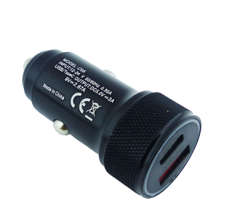 CARGADOR 1USB + 1PD TYPE-C 38W BULUD ALUMINIO - 2