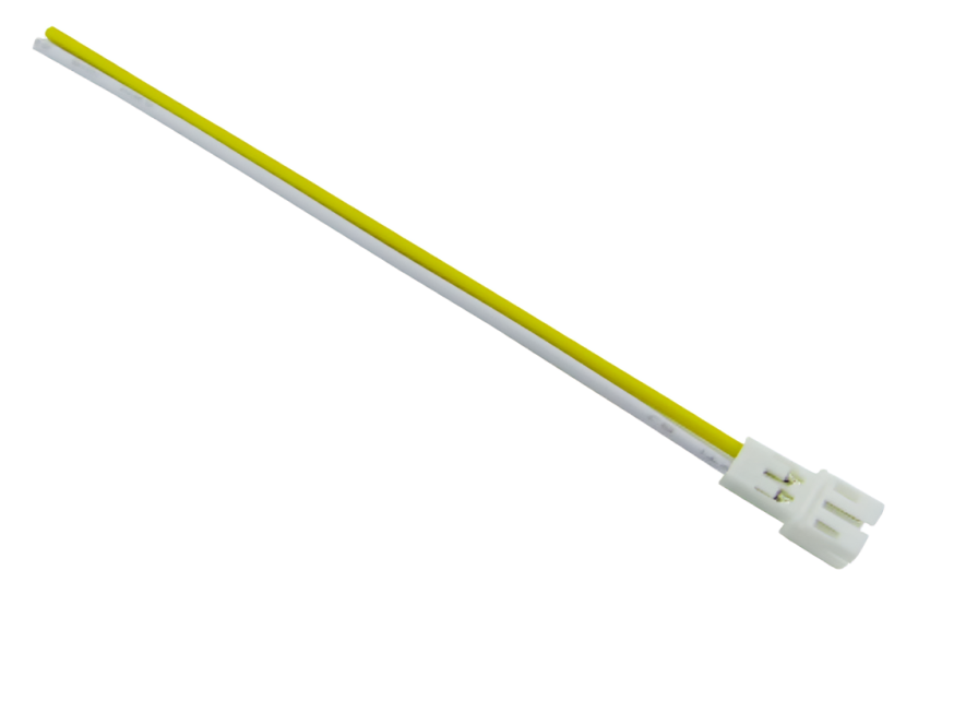 CABLE JST SEGURO 2 PIN 10CM EN COLOR BLANCO/EN COLOR AMARILLO - 1