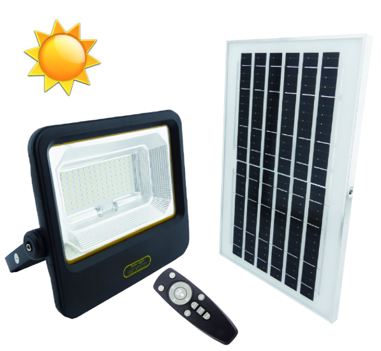 PROYECTOR SOLAR 200W 112 LED CON CONTROL - 1
