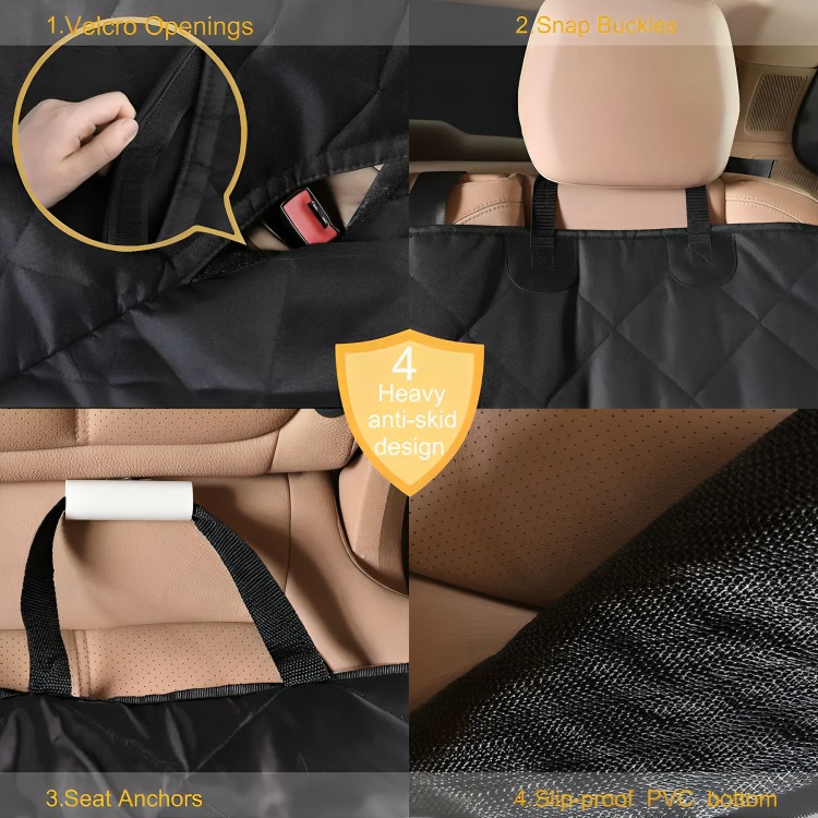 PROTECTOR ASIENTO FUNDA DE AUTO PARA MASCOTAS PERROS GATOS - 5