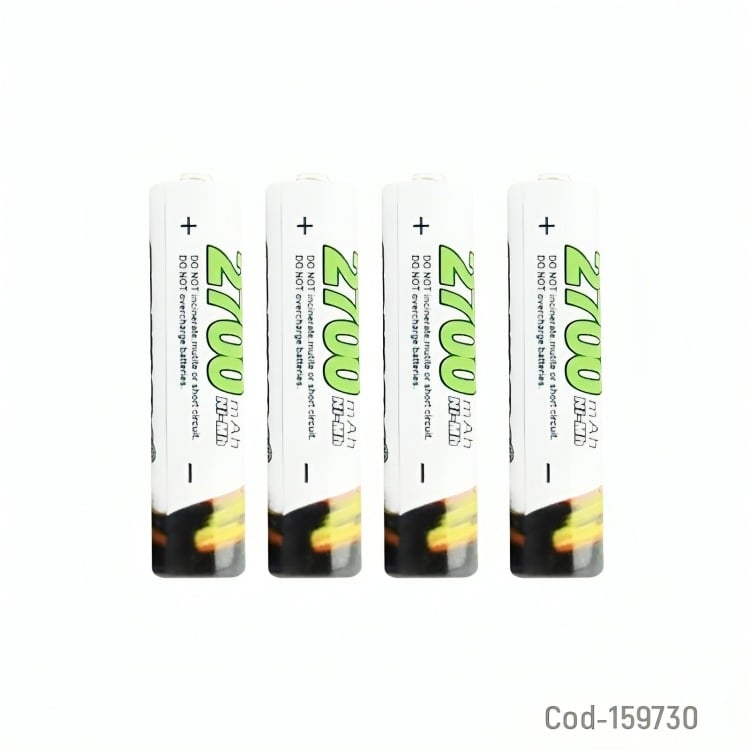 PILA SDNMY AAA SET X 4 PCS 1.2V RECARGABLE 2700 MAH CAJA PVC - 2