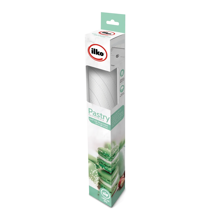 MAT DE SILICONA MEDIANA REPOSTERA PASTRY – ILKO 36,4 X25CM. - 1