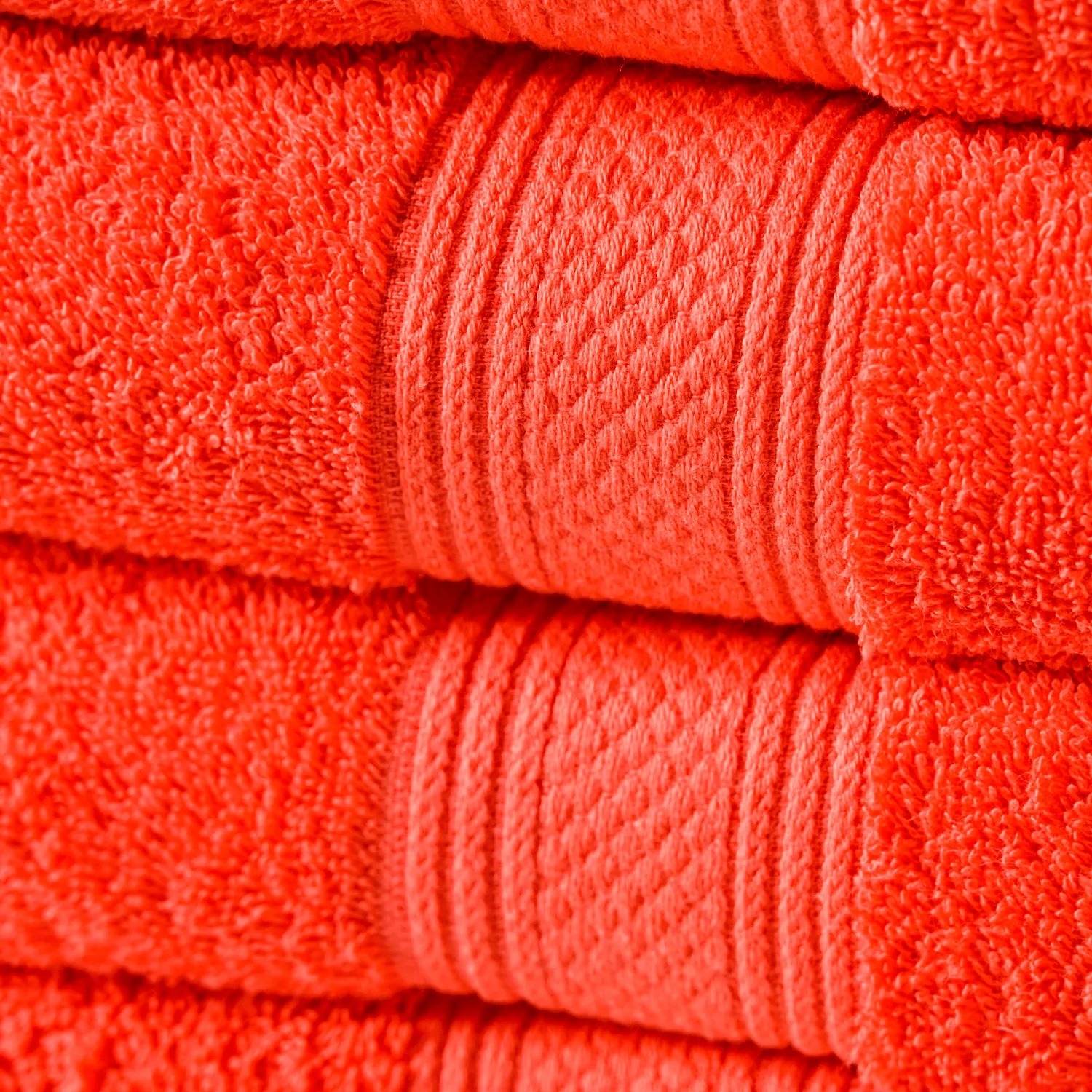 TOALLA DE MANO 100% ALGODON 450 GRS. 45×80 CM / CORAL – AMERICAN FAMILY - 4