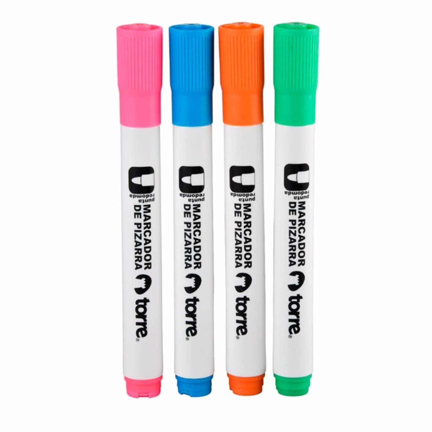 BLISTER MARCADORES DE PIZARRA PUNTA REDONDA 4 COLORES FANCY – TORRE - 1