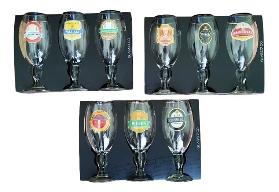 SET 3 COPON CERVECERO GLASSO 600 ML CERVEZA - 1