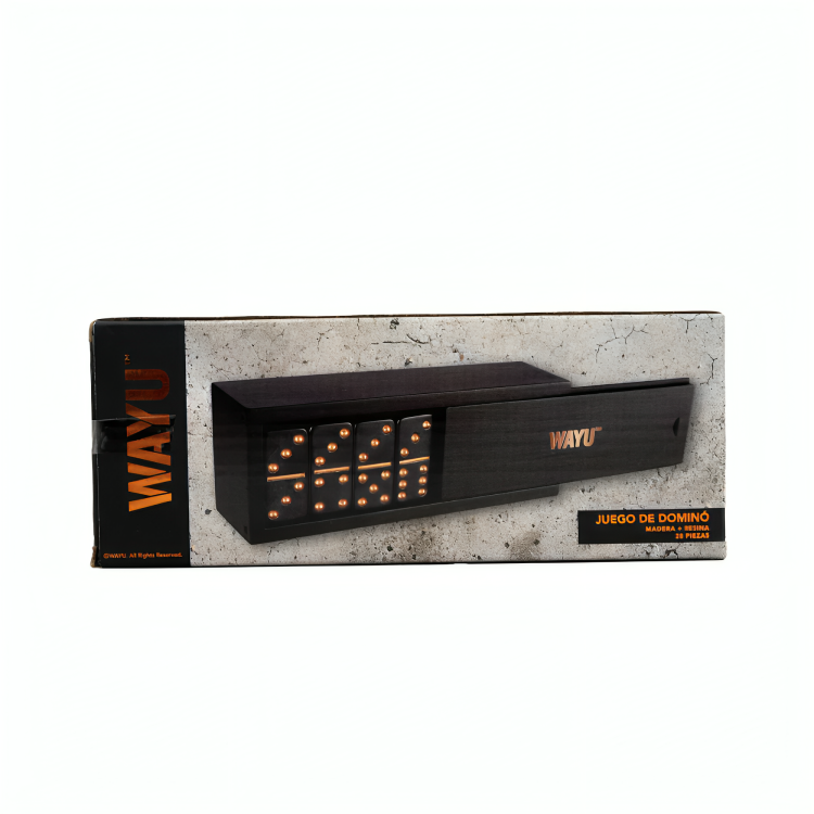 JUEGO DE DOMINO CAJA MADERA WAYU - 1