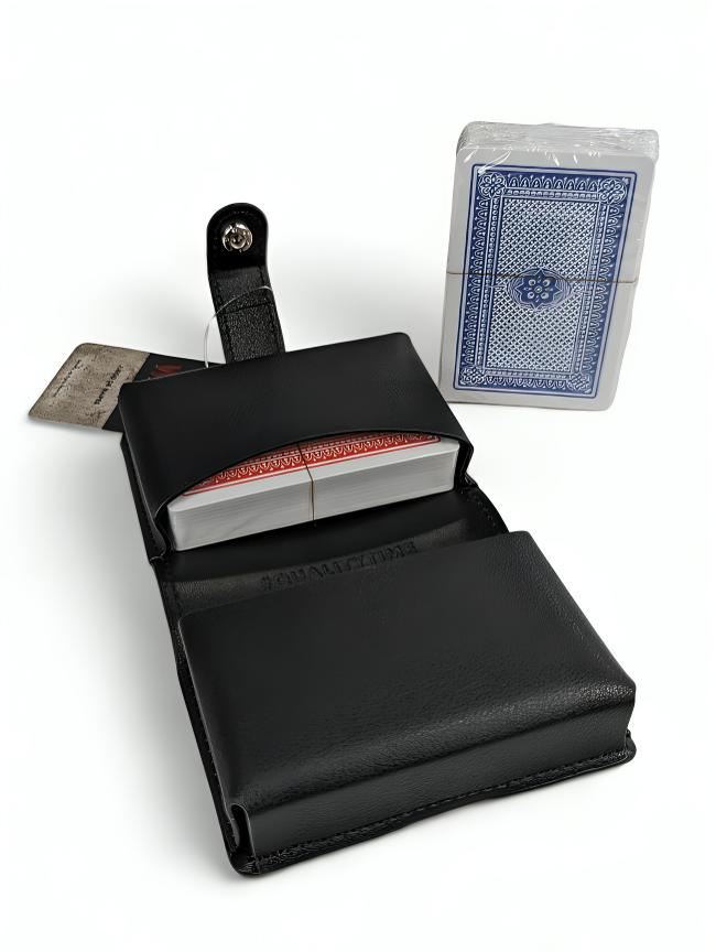JUEGO DE NAIPES WAYU CON ESTUCHE DE CUERO VEGANO - 3
