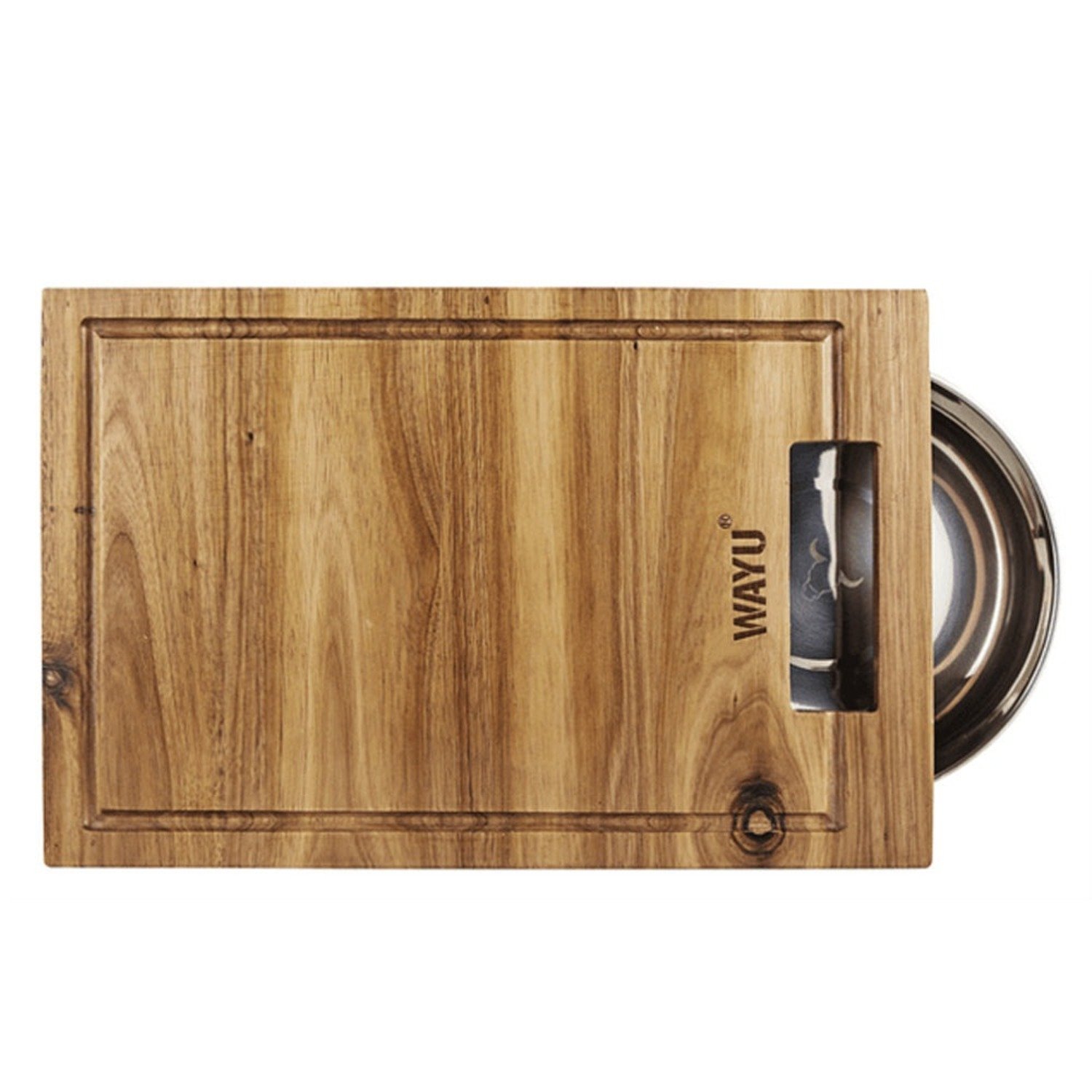 TABLA MADERA BOWL ACERO WAYU - 3