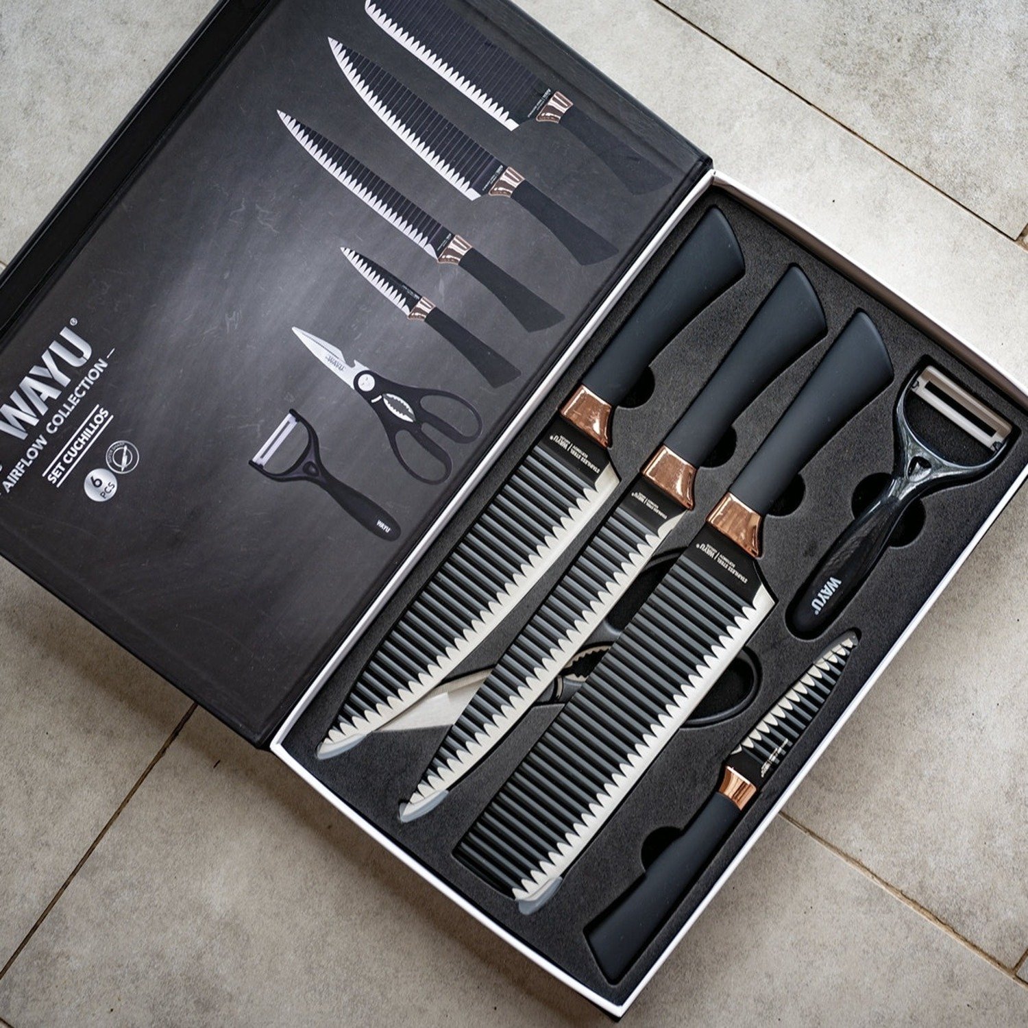 SET CUCHILLOS ROLLING WAYU - 1