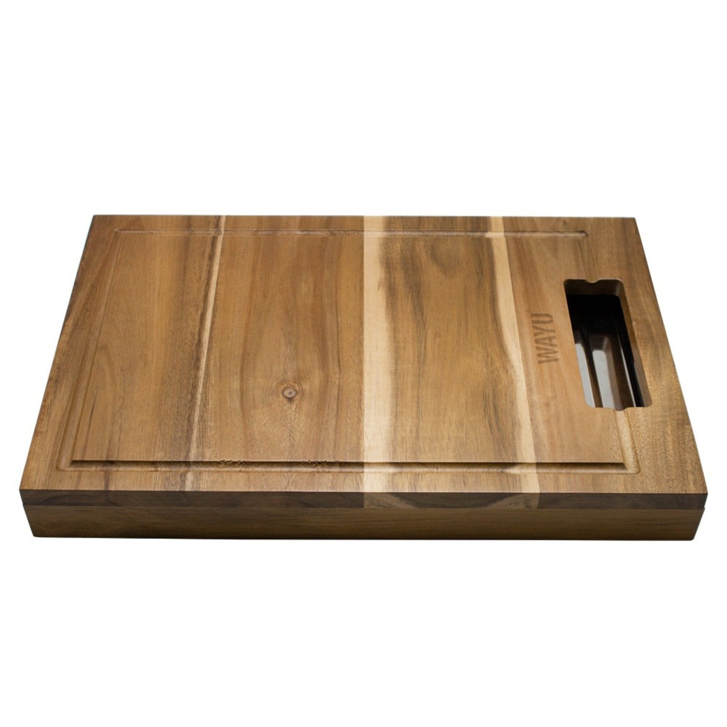 TABLA MADERA  BANDEJA DE ACERO WAYU - 3