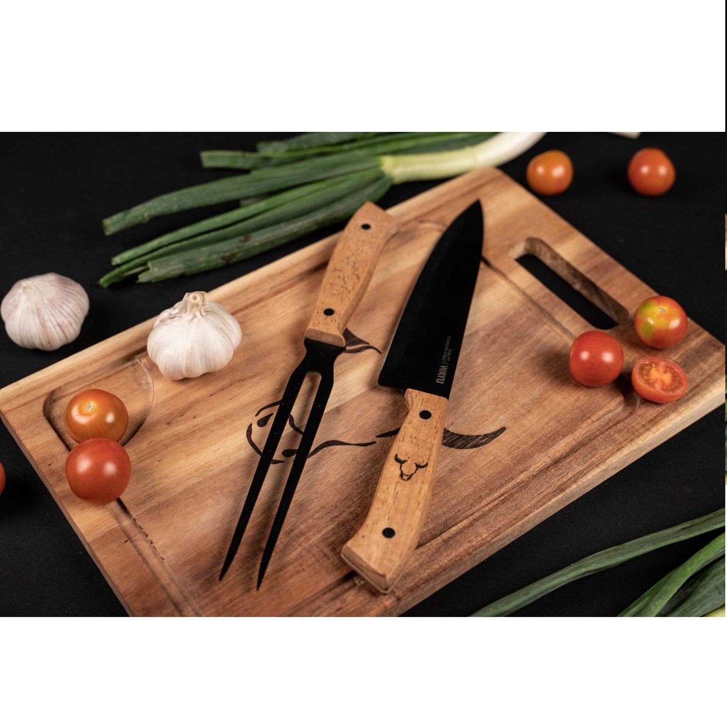 SET TABLA   CUCHILLO   TENEDOR PRM WAYU - 6