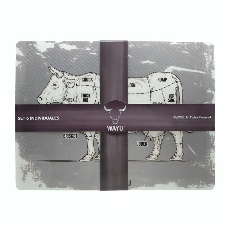 SET 6 INDIVIDUALES WAYU PVC - 2