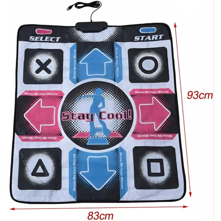 ALFOMBRA DE BAILE  DANCE PAD DIRECTO A TV RCA Y PC USB - 1