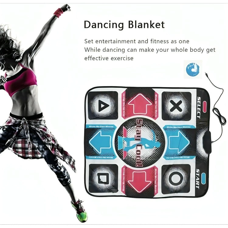 ALFOMBRA DE BAILE  DANCE PAD DIRECTO A TV RCA Y PC USB - 3