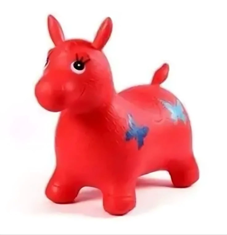 PONY CABALLITO SALTARIN JUGUETE PARA NIÑOS ROJO - 1