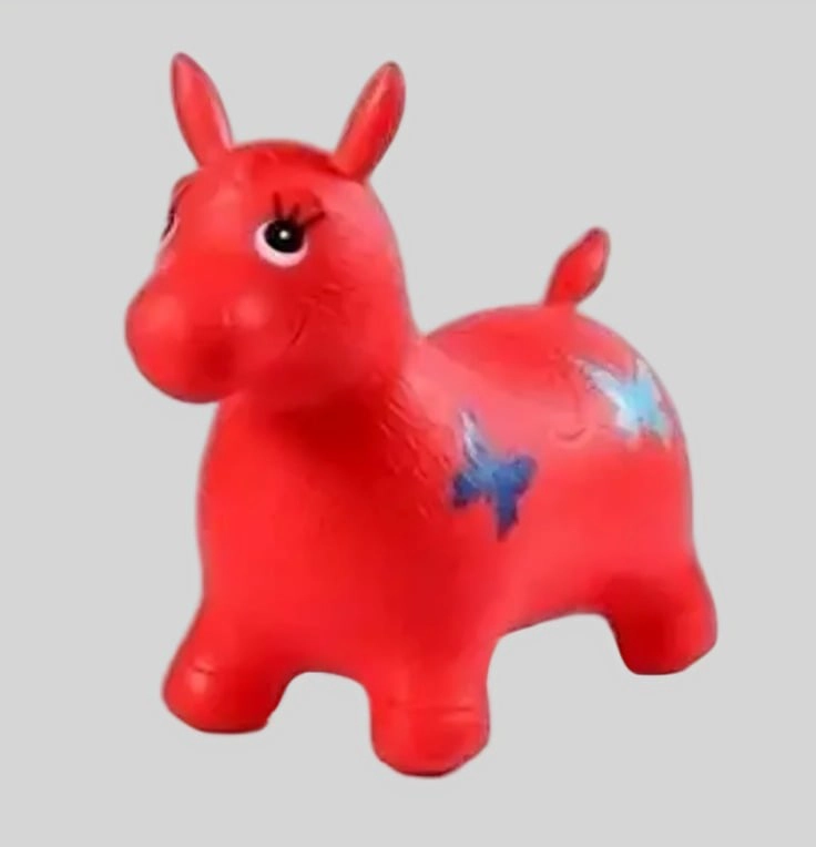 PONY CABALLITO SALTARIN JUGUETE PARA NIÑOS ROJO - 3
