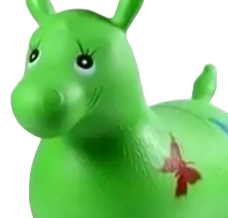 PONY CABALLITO SALTARIN JUGUETE PARA NIÑOS VERDE - 2