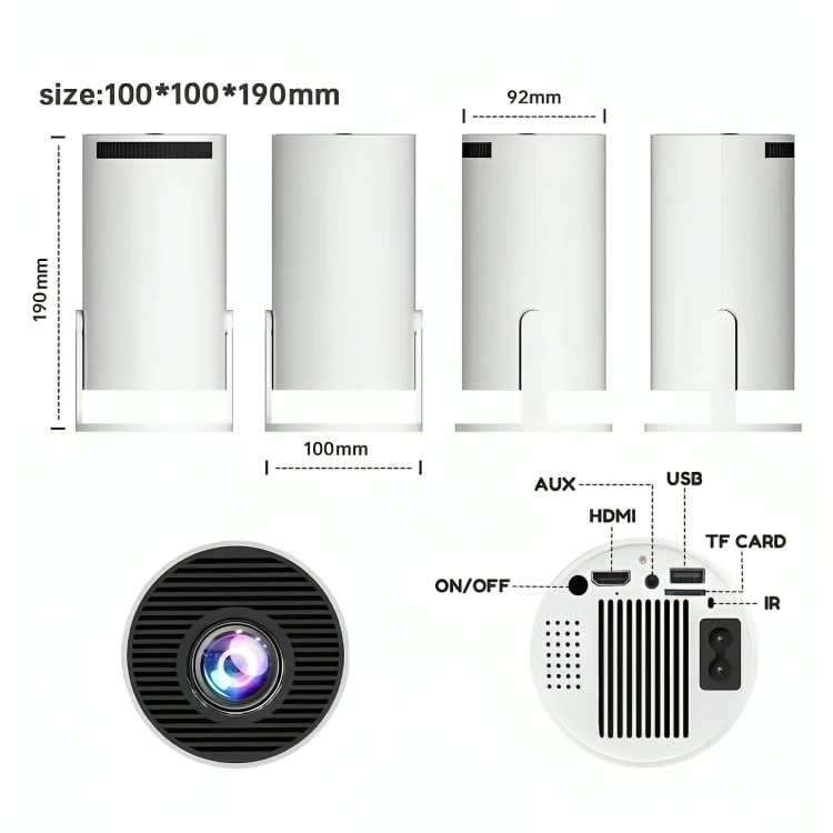 MINI PROYECTOR PORTATIL ULTRA HD 4K WIFI BLUETOOTH - 2
