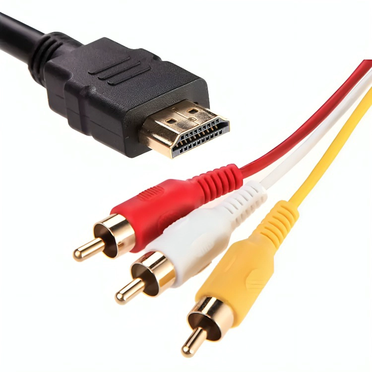 CABLE HDMI A 3 RCA DIGITAL AUDIO VIDEO MACHO - 1